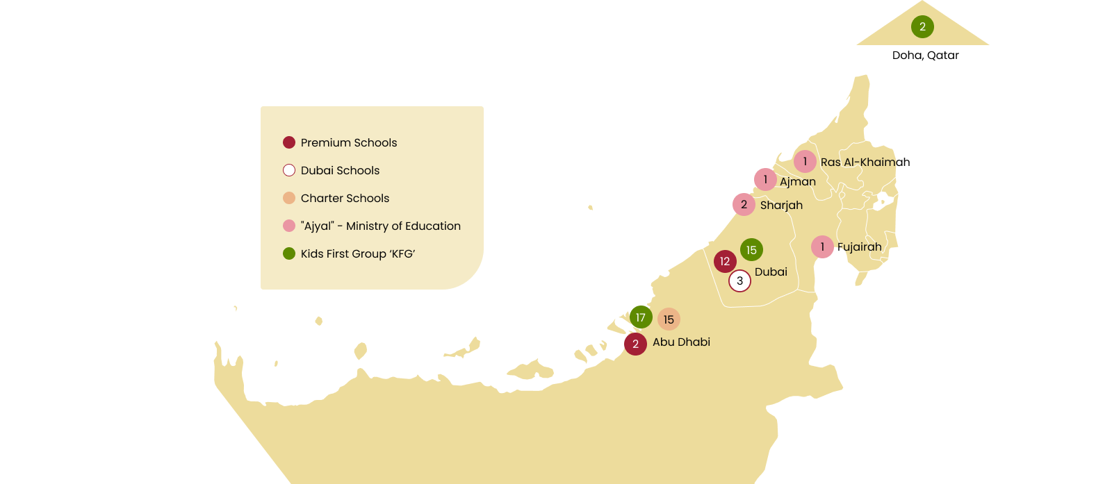 Geographic footprint map